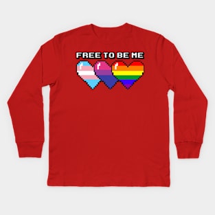 Free To Be Me Kids Long Sleeve T-Shirt